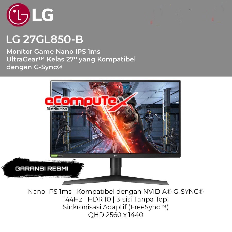 LG 27'' Class UltraGear™ Full HD IPS Gaming Monitor - G-Sync® Compatible |  LG Indonesia