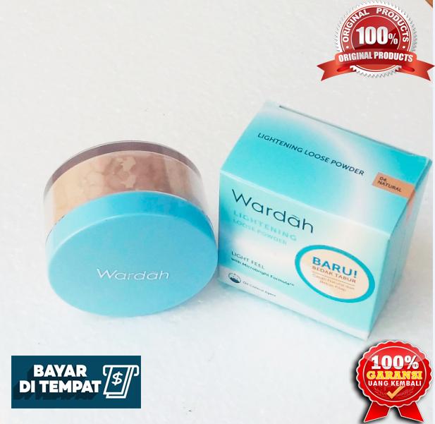 Bedak Tabur muka wardah Lightening 04 natural 20gram / Bedak wajah yang BPOM / bedak wajah untuk wajah berminyak / Kosmetik wardah bedak tabur / Make up wardah bedak tabur