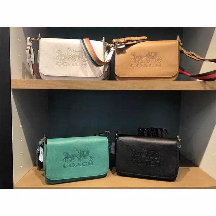 COACH Jess Leather Messenger 72703 Messenger Bag Multicolor Flap