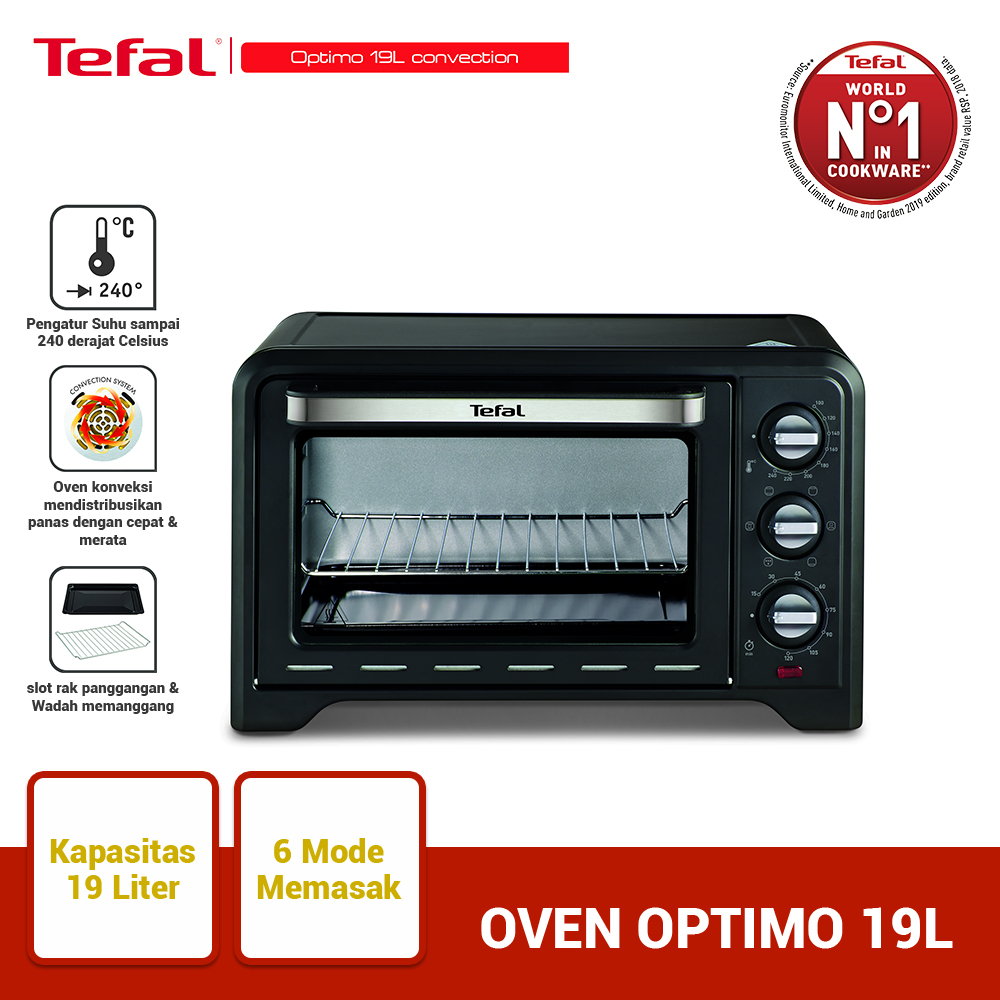 Tefal Optimo 19L OF444 Oven Listrik / Electric Oven Lazada Indonesia