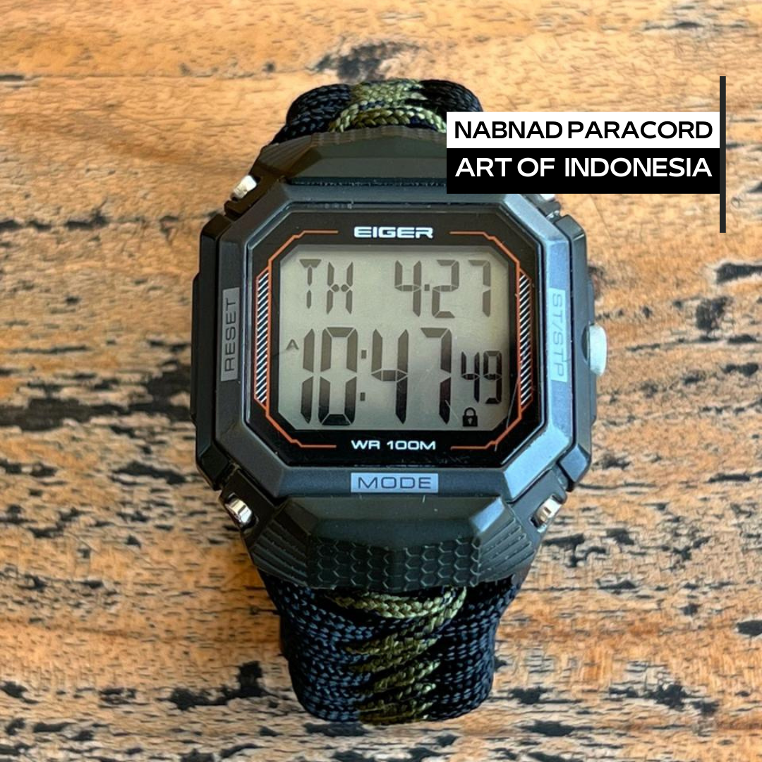 EIGER Ballistic N849 Tali Strap Jam Tangan Bahan Paracord 4mm 1.2 mm