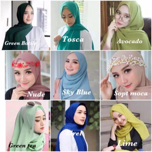 J&C Jilbab Pashmina Italiano Diamond Sabyan