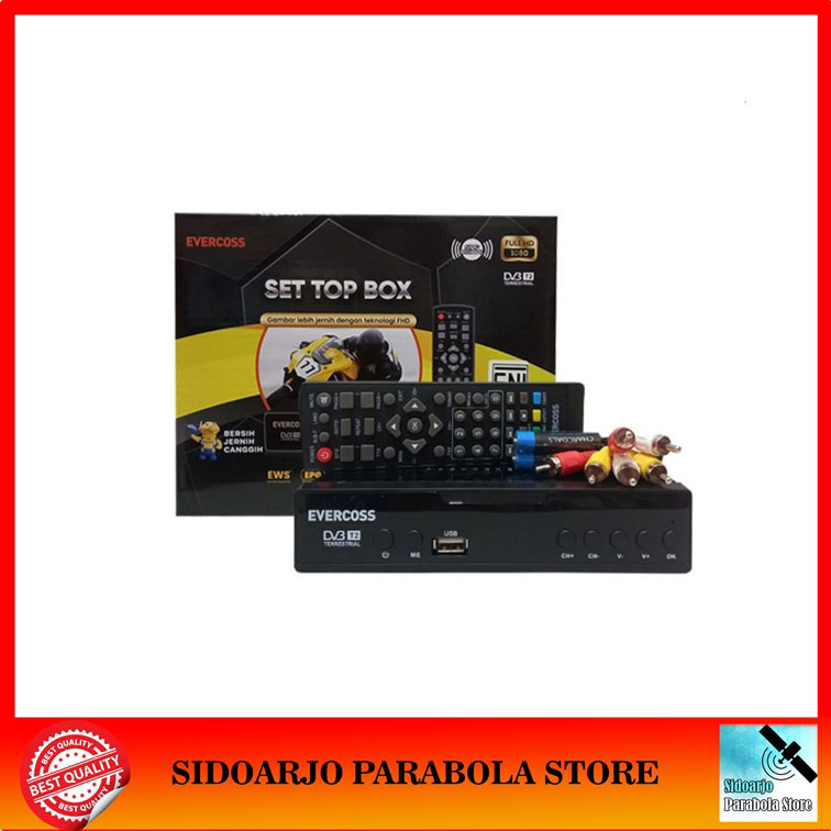 Set Top Box STB TV Digital DVBT2 Polytron PDV610T2 DVBT2 UHF SNI Lazada Indonesia