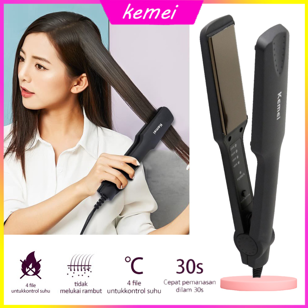 PALING TERLARISSSS!!! Kemei KM-329 Catokan Pelurus Rambut / Catok Temperatur Control Styling Too...