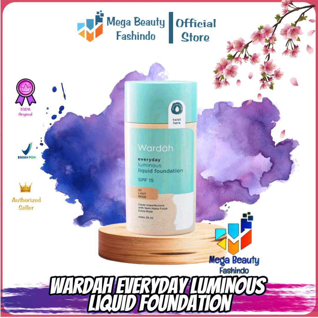 Wardah Everyday Luminous Liquid Foundation SPF 15 35ml Matte