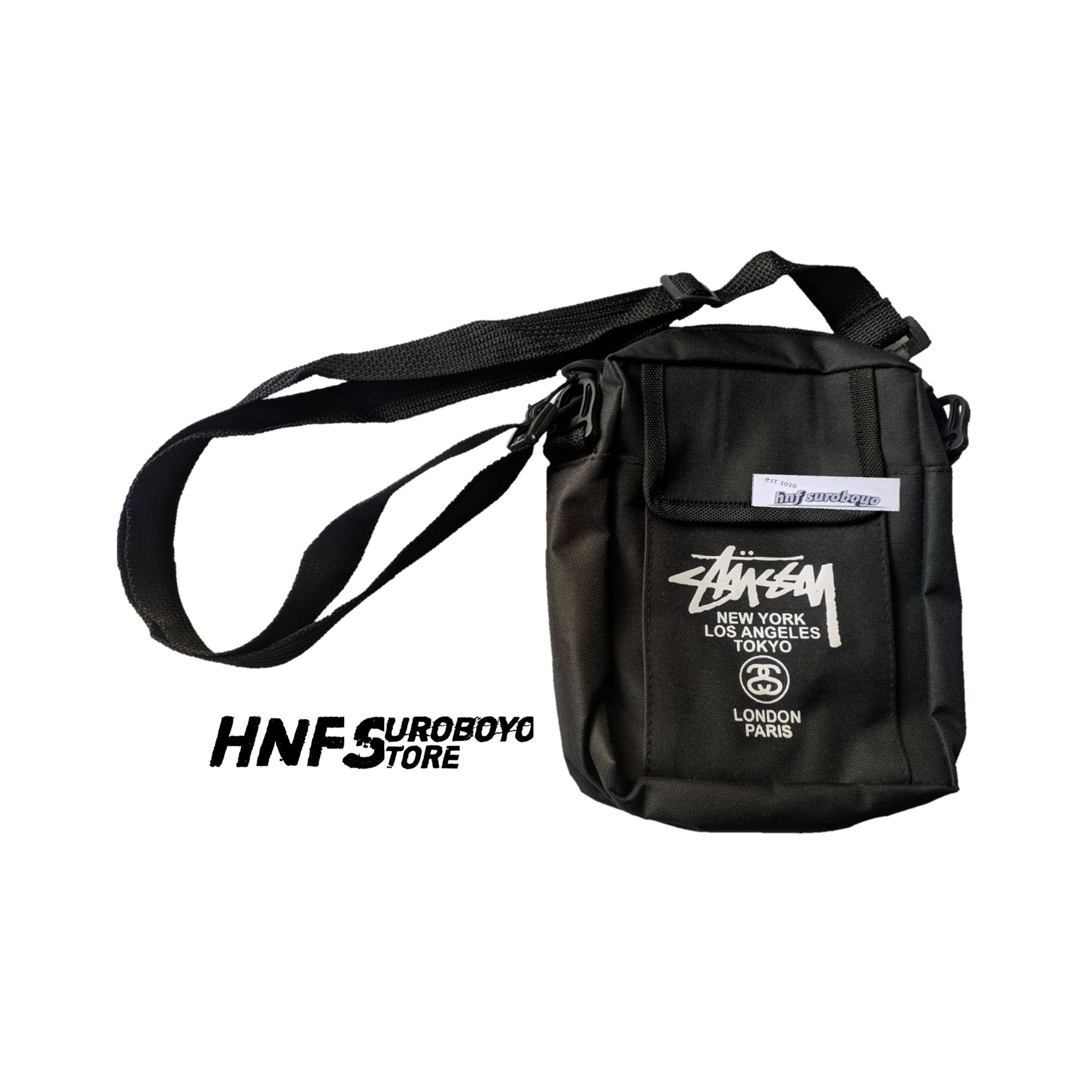 Ciri ciri sling outlet bag stussy original