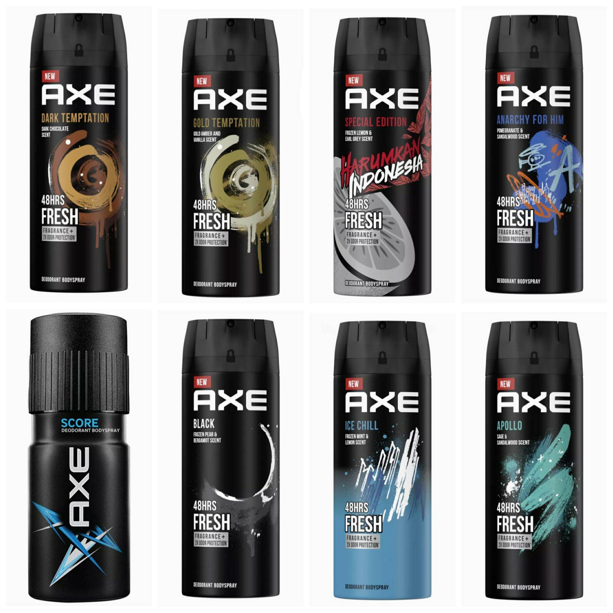 AXE Body Spray Deodorant 135ml All Varian Aroma Wangi Pria