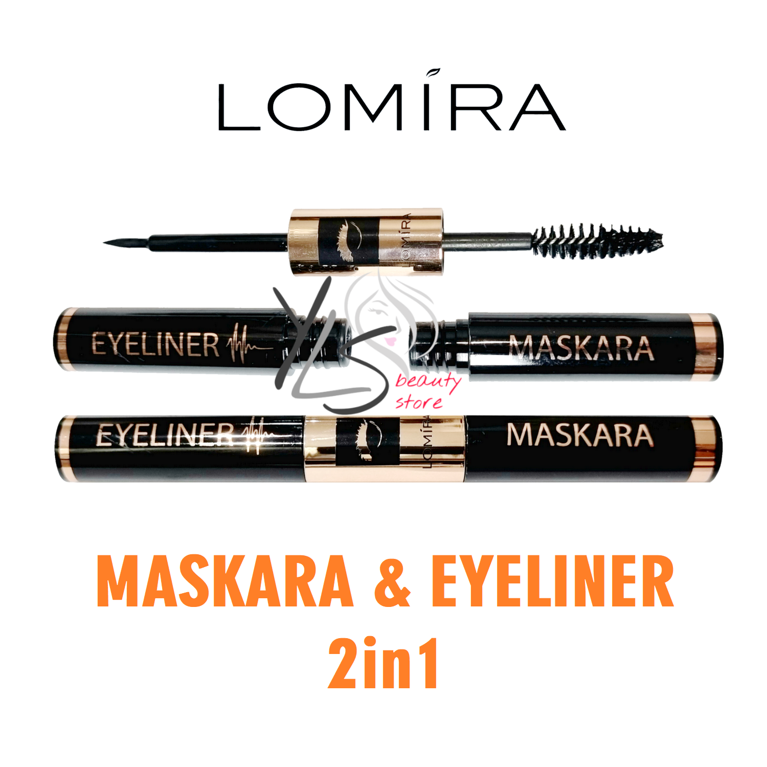 LOMIRA MASCARA & EYELINER 2in1 MASKARA + EYE LINER LOMIRA MURAH Lazada Indonesia