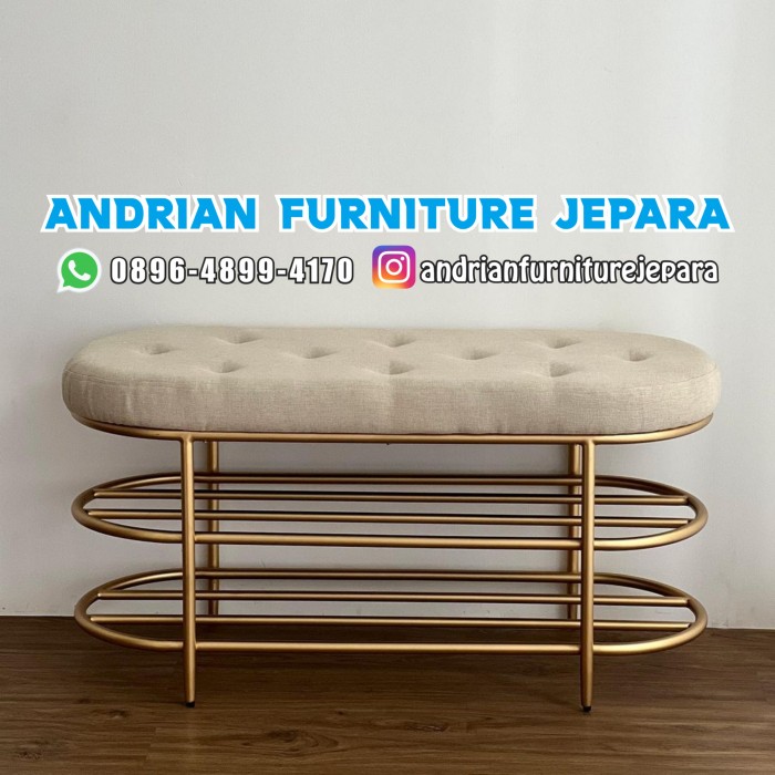 Bench Dan Rak BENCH - RAK SEPATU BESI - RAK SEPATU MINIMALIS | Lazada Indonesia