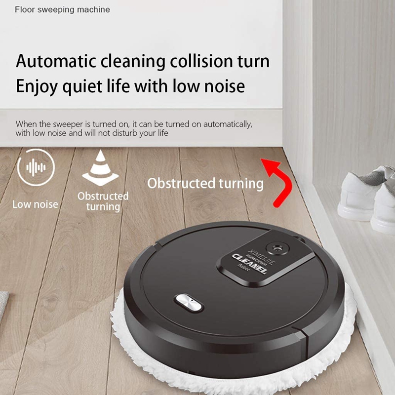 3 in 1 Sweeping Robot Portable Floor Sweeper Robotic Vacuum Cleaner Dry ...