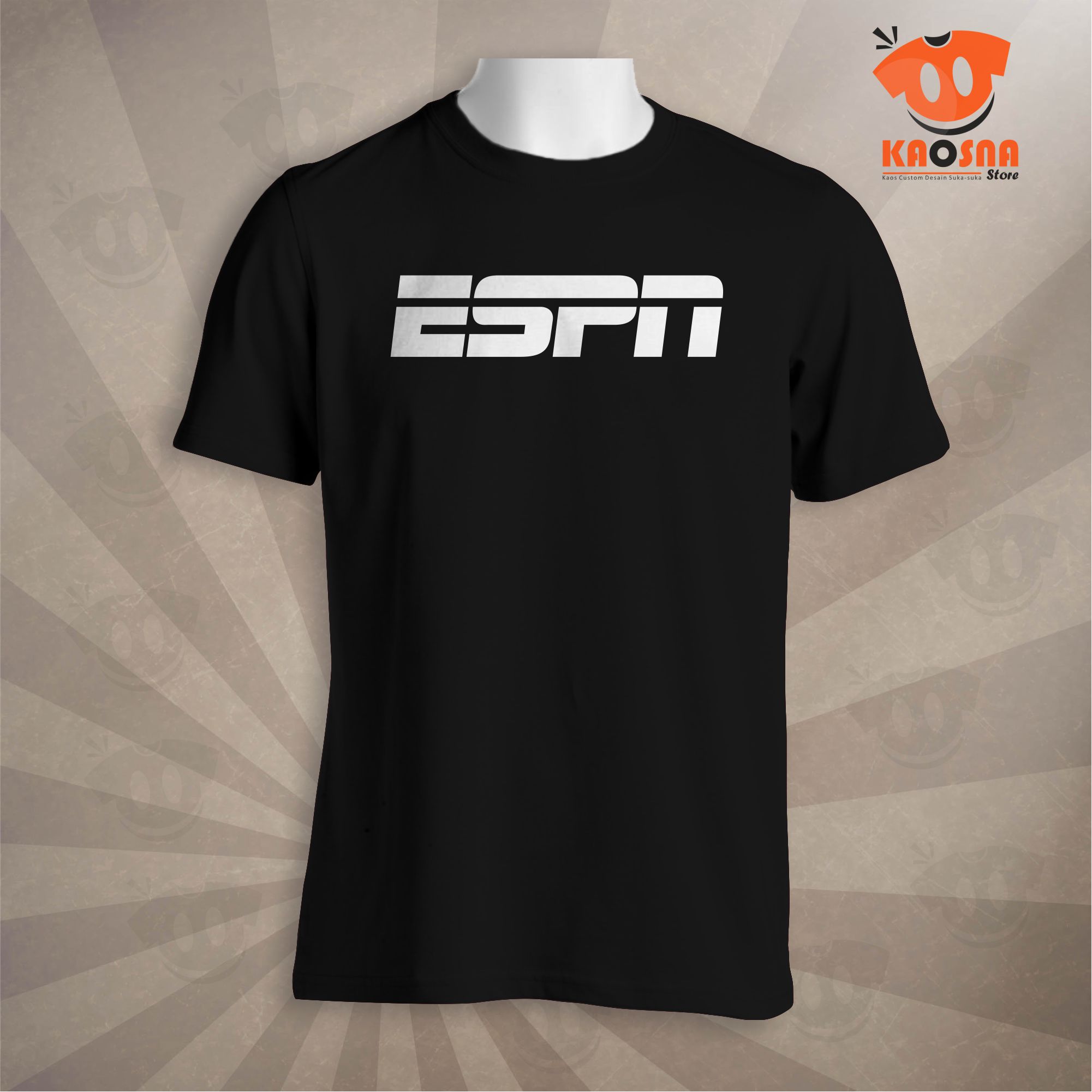 Baju Kaos Distro ESPN Logo Kaos 