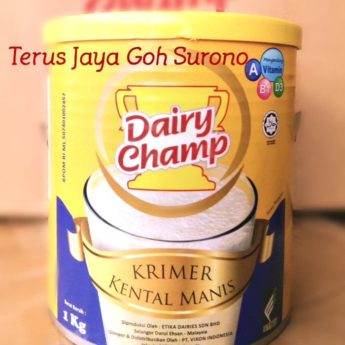 Susu Dairy Champ Malaysia Susu Kental Manis 1 Kg 1 Kg Lazada Indonesia