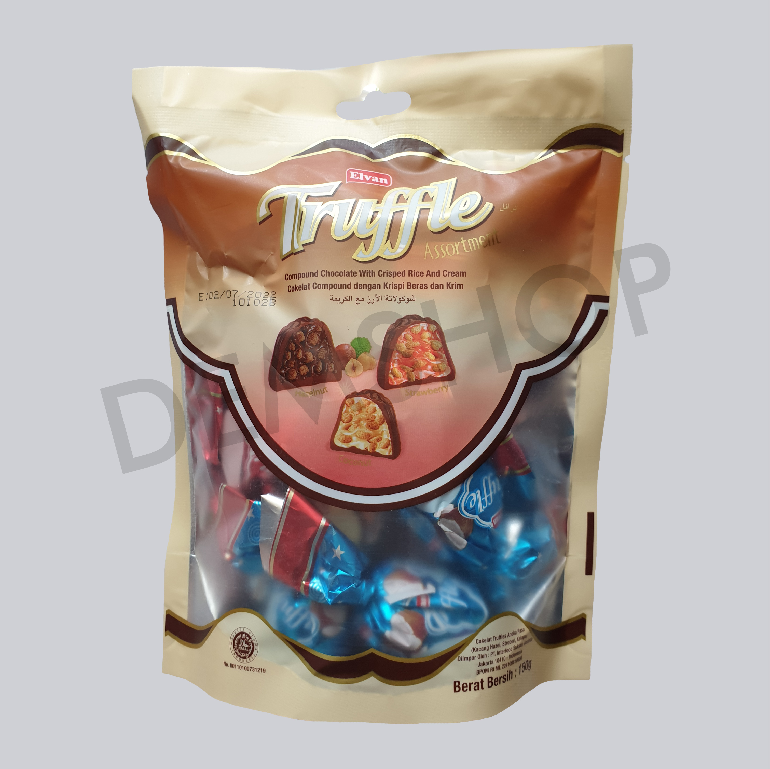 ELVAN TRUFFLE CHOCOLATE 150 Gr - Assortment (mix) Cokelat Coklat Turki ...