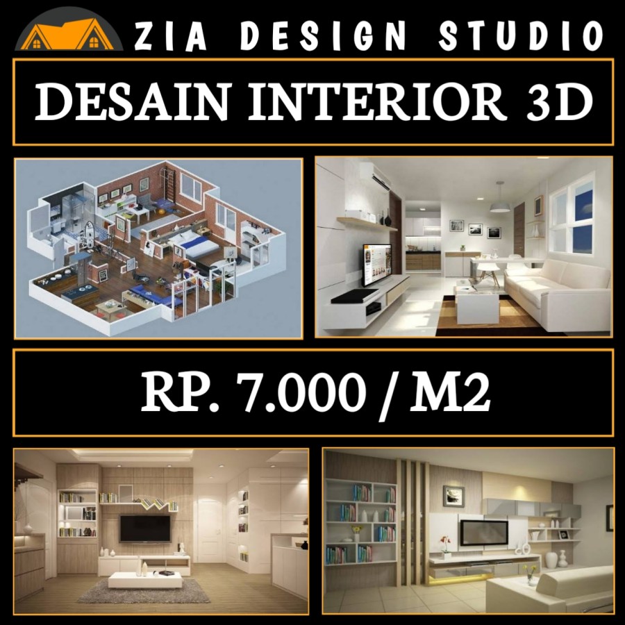 Jasa Desain Interior | Rendering 3D | Realistic 3D | Layout Furniture