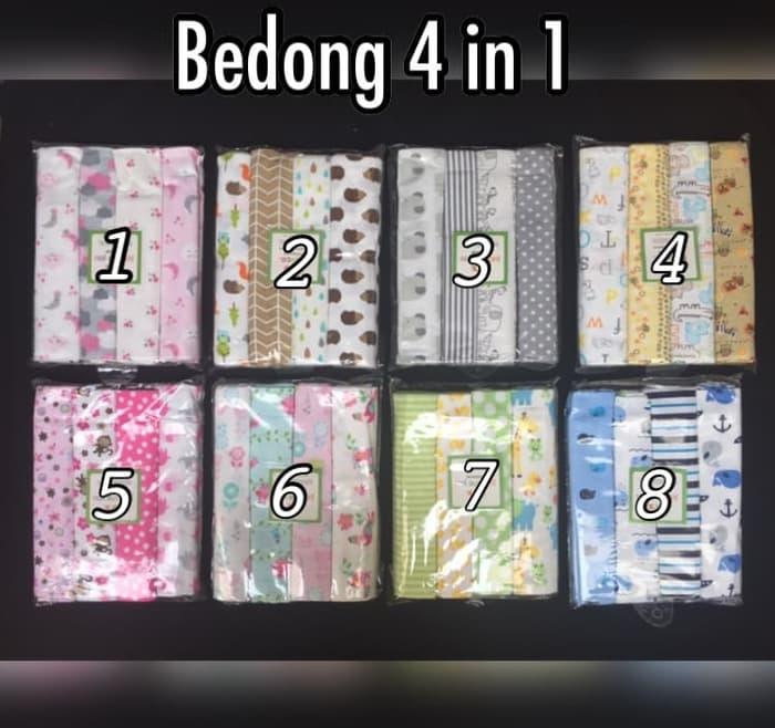 Bedong Carter 4 In 1 (100% Cotton) Motif Lucu ...