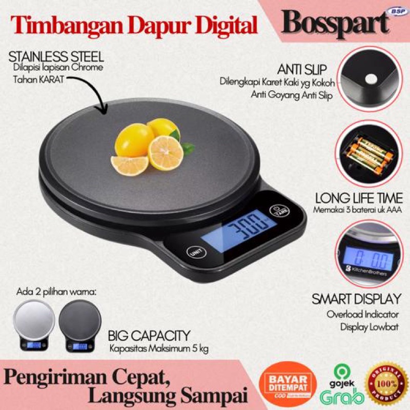 Timbangan Dapur Digital 5kg