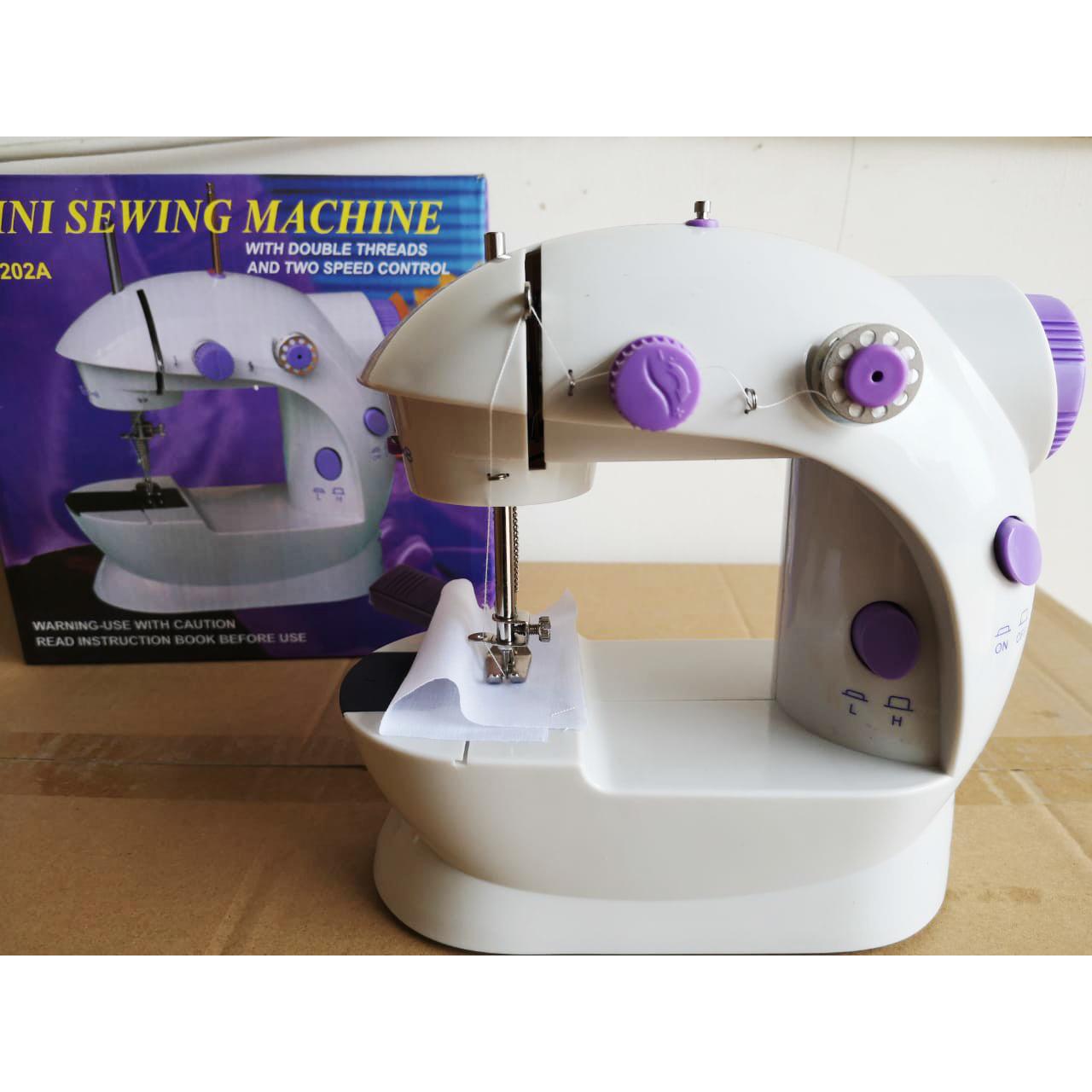 Mesin Jahit Mini Portable SM 202 - Ada Lampu - mini sewing machine