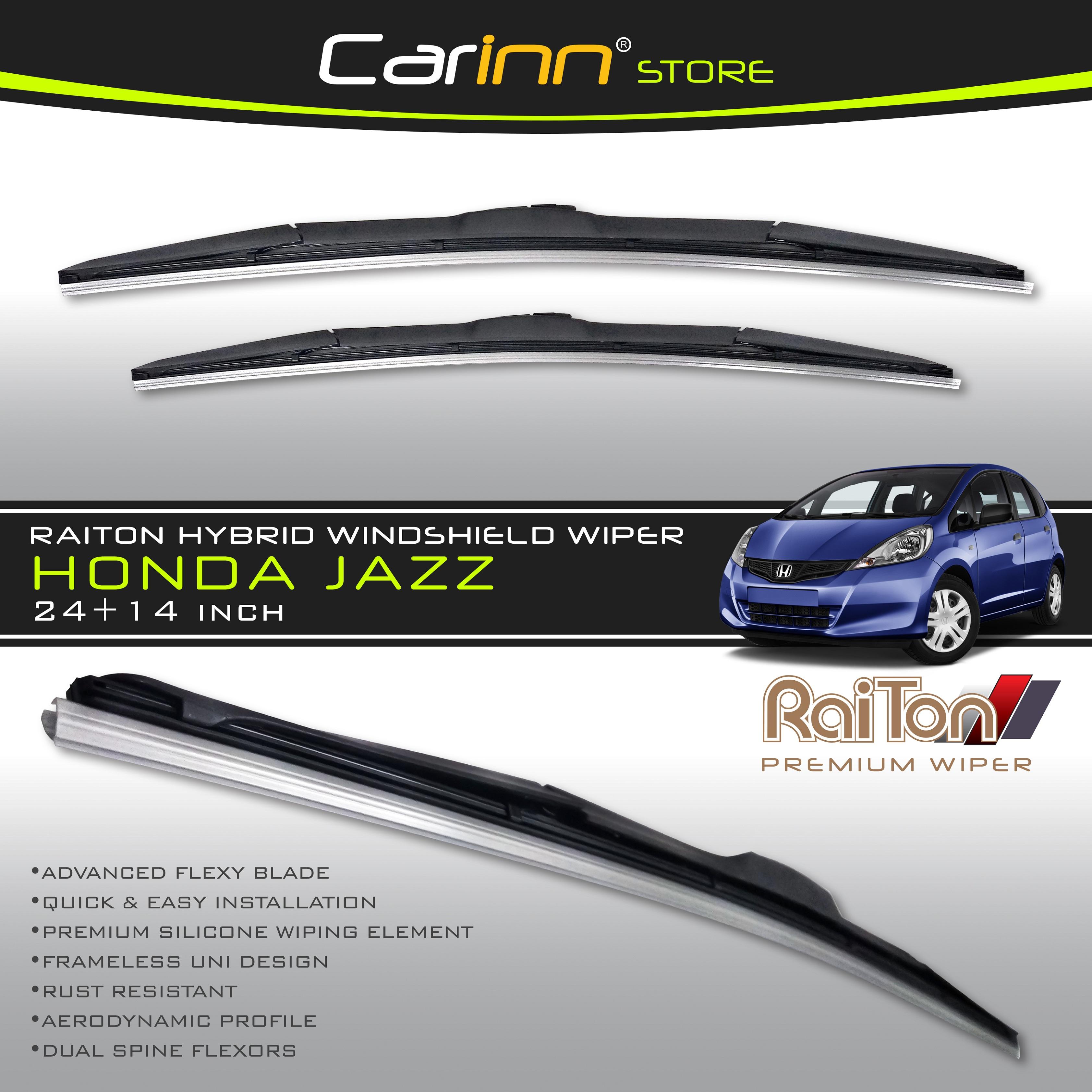 Raiton Sepasang Wiper Hybrid Kaca Depan Mobil Honda Jazz 24