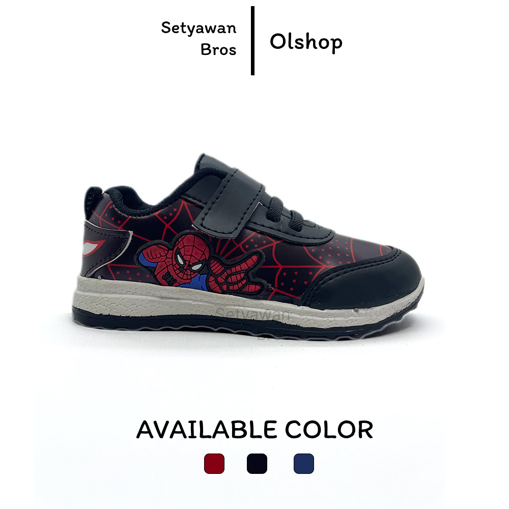 Sepatu Sneakers Anak laki-laki Motif Amazing Spiderman Keren