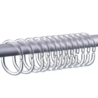30 Pack Shower Curtain Rings Curtain C Rings Hook Hanger Bath