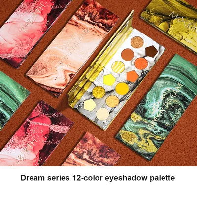 【Bevy】12 Colors Shimmer Glitter Matte Shadow Waterproof Eyeshadow Makeup Cosmetics