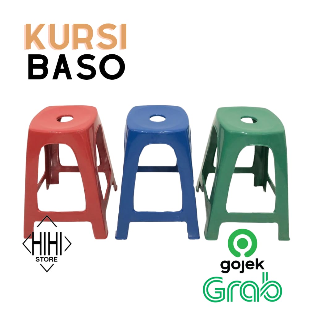 BANGKU PLASTIK / KURSI BAKSO / KURSI BASO PLASTIK / KURSI SANTAI