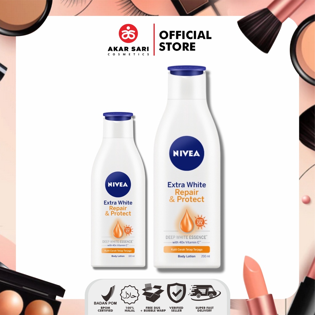 Nivea Extra White Repair And Protect Body Lotion 100 Ml 200 Ml