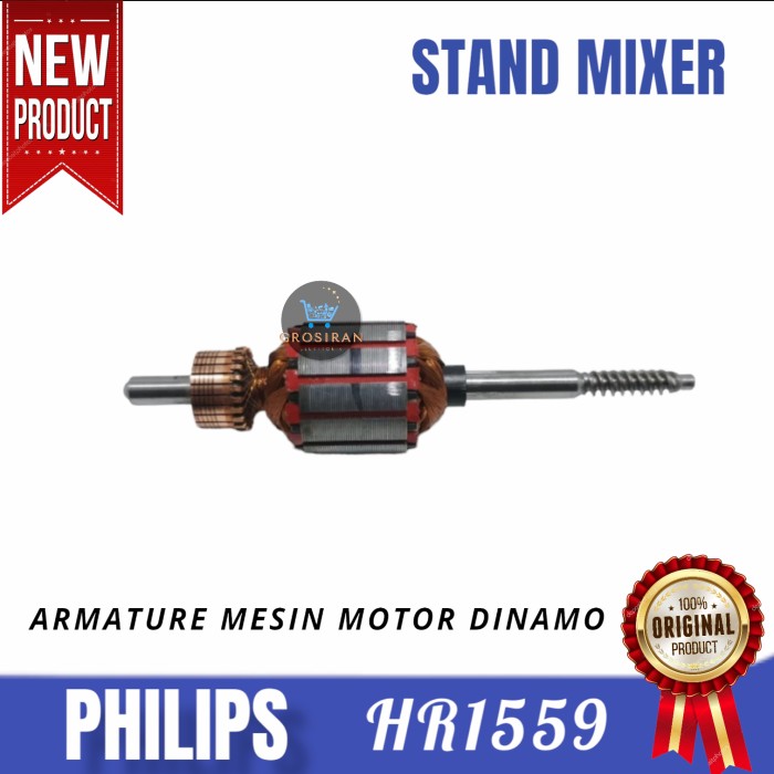 ARMATURE MESIN MOTOR DINAMO Philips Stand Mixer HR1559 HR 1559 ORI