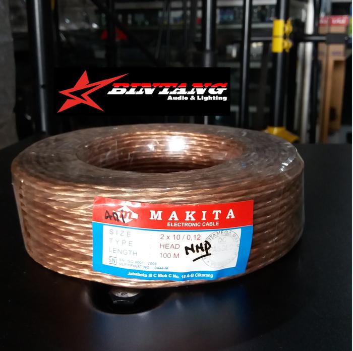 KABEL AUDIO-VIDEO / KABEL HEAD / KABEL MIC MERK MAKITA 2X10 100 METER