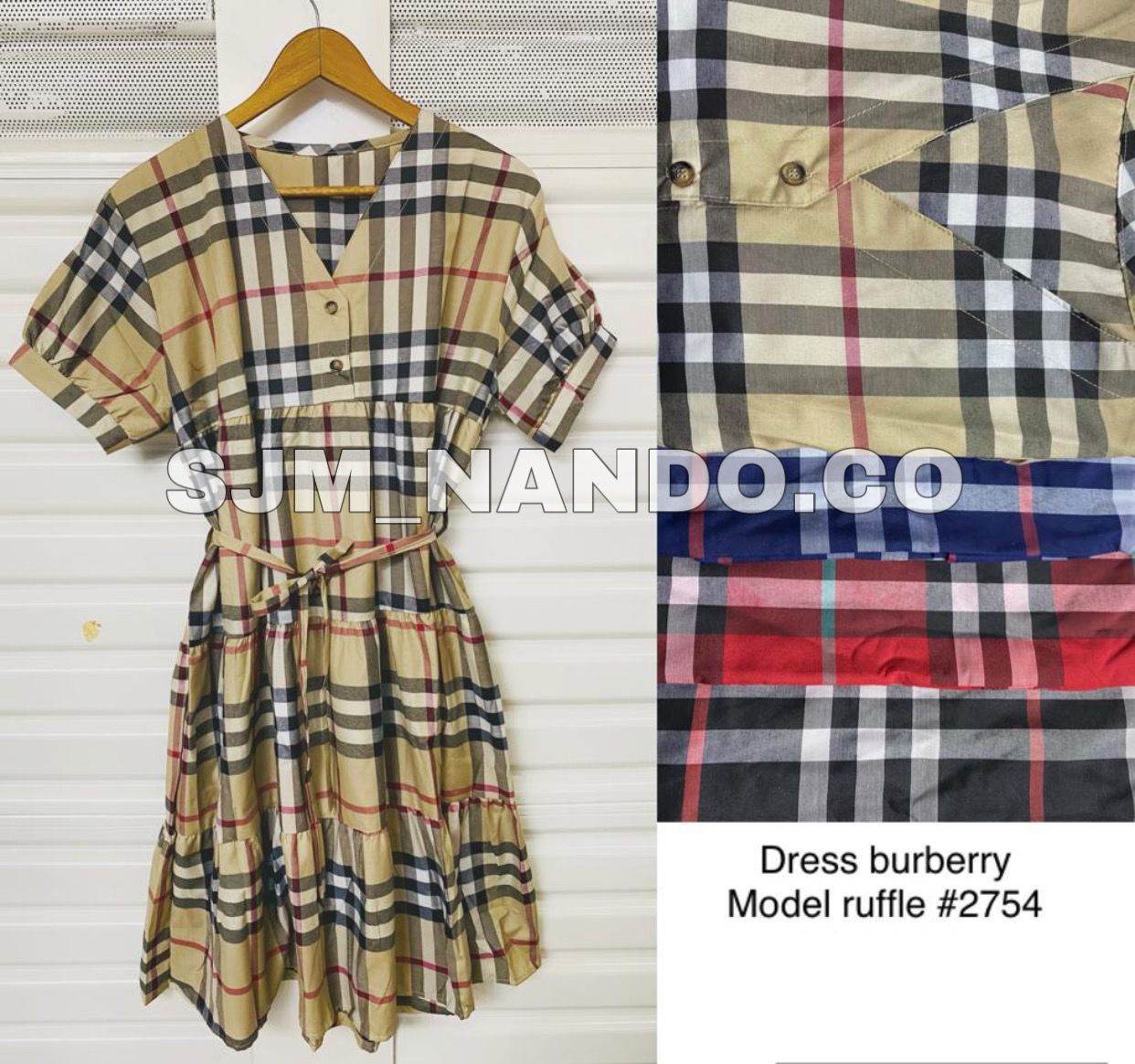 Dress burberry clearance dewasa