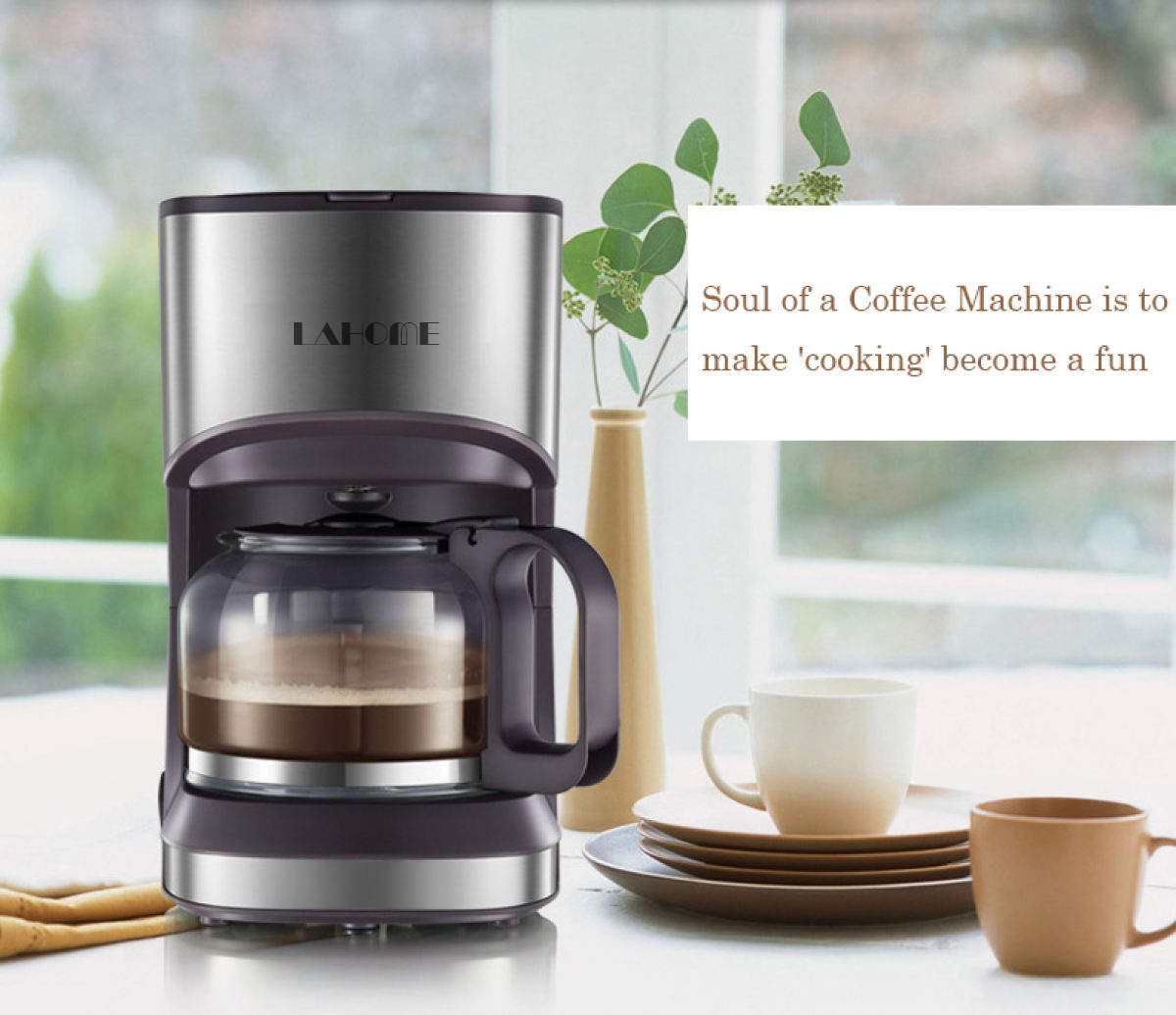 LAHOME Compact Filter Drip coffee maker 