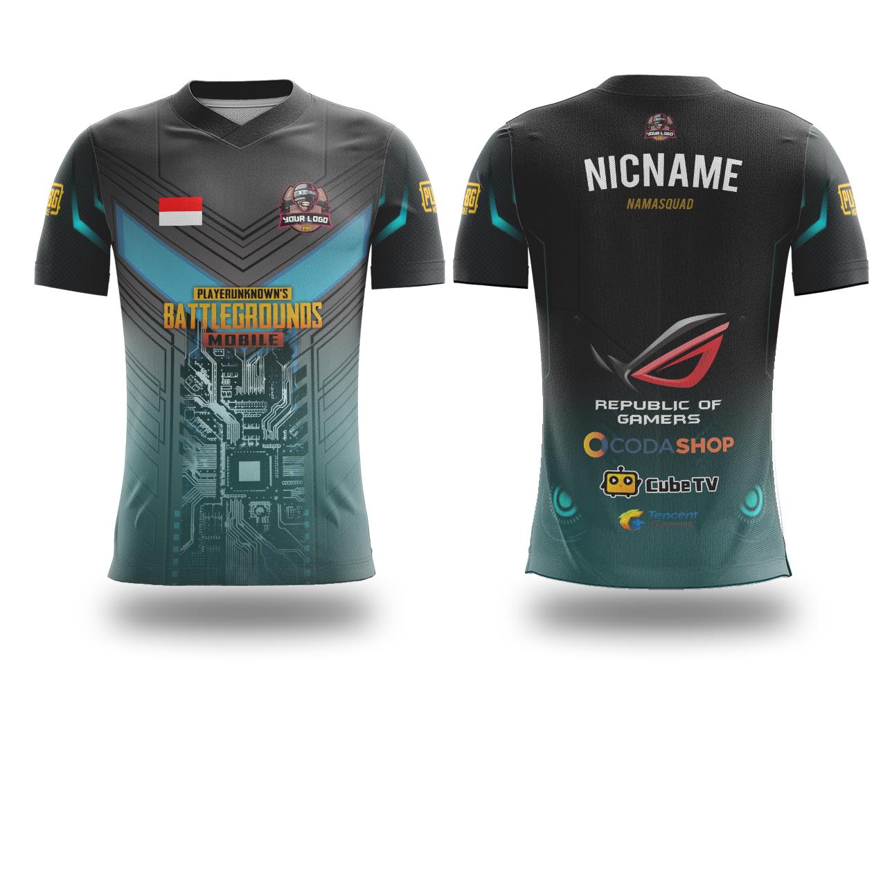 Jersey Game Custom Nick Dan Logo Fullprint T Shirt Esport Baju Game Pubg Cod Ff Mt35 Lazada Indonesia