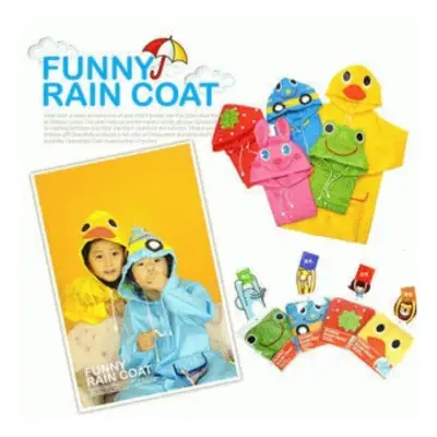 Children's Cartoon Raincoat / Jas Hujan Anak / Funny Rain Coat
