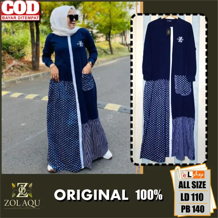Gamis Zolaqu Ori Terbaru 2020 Original 100 Maxi Trend Fashion Busana Muslim Terlaris Termurah Trendy Casual Lazada Indonesia