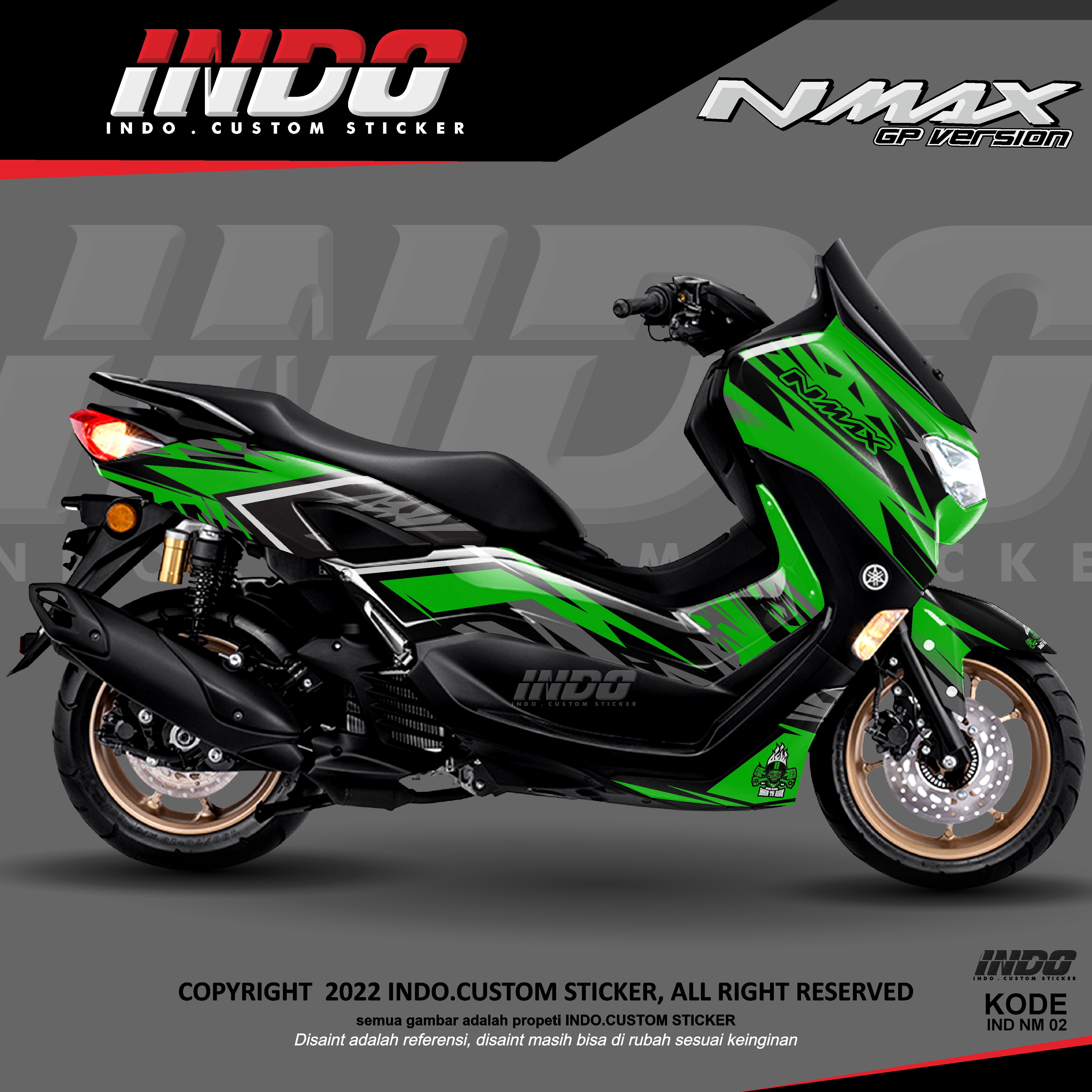 DECAL NMAX FULL BODY SIMPLE STIKER NMAX NEW STIKER NMAX OLD DECAL NMAX ...