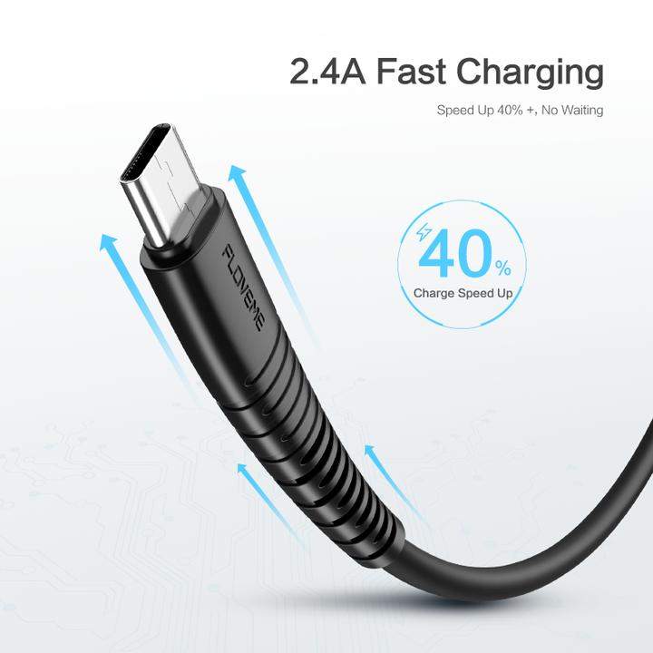 FLOVEME 5V 2.4A Data Charging Cable For Micro USB