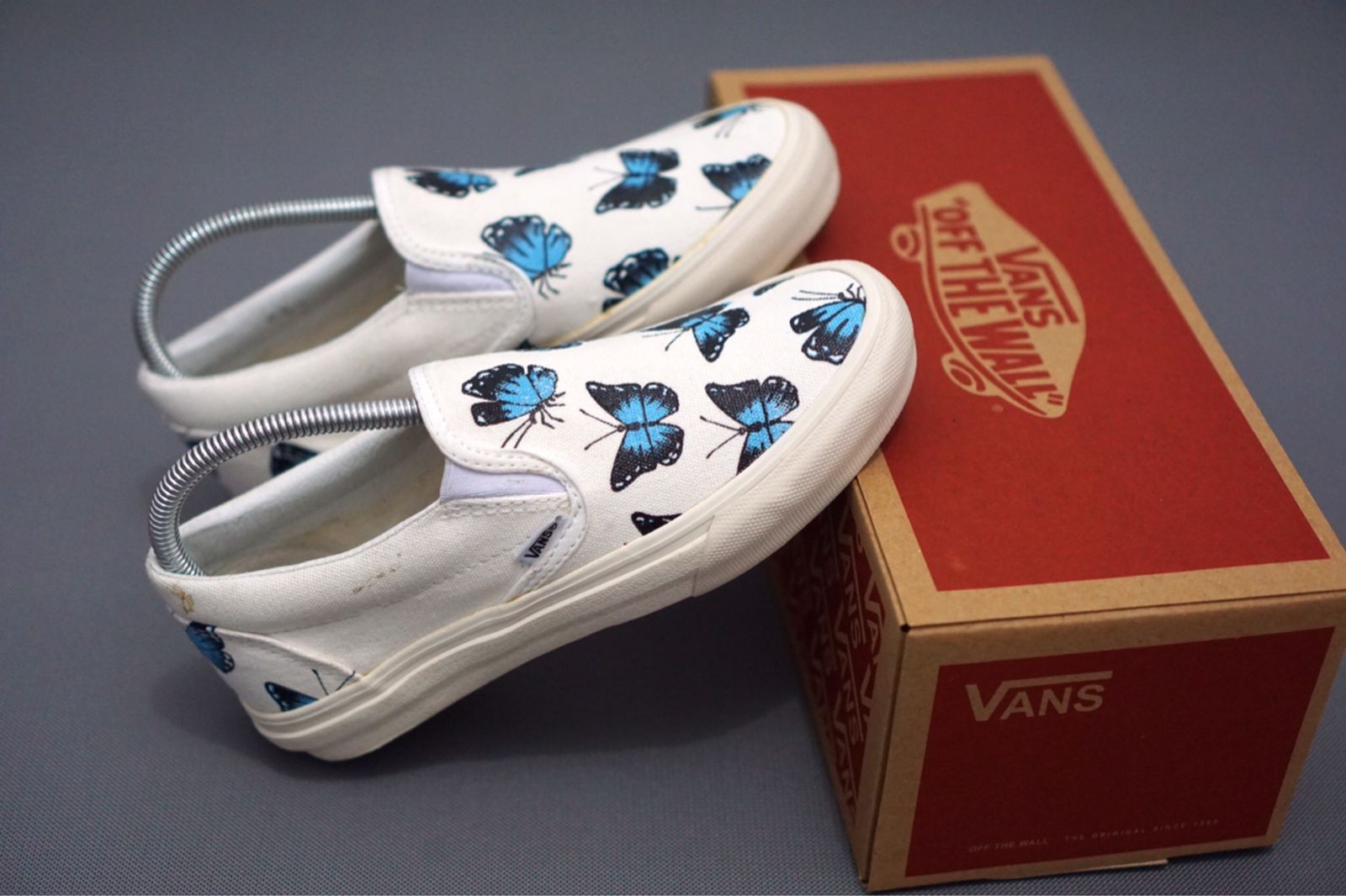sepatu vans slip on motif sneakers unisex premium Sepatu Canvas