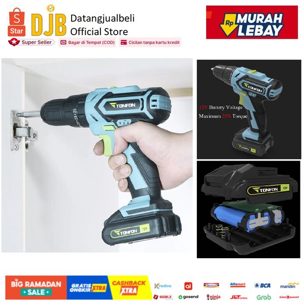 Diskon Xiaomi Mijia Tonfon Wireless Electric Cordless Power Drill