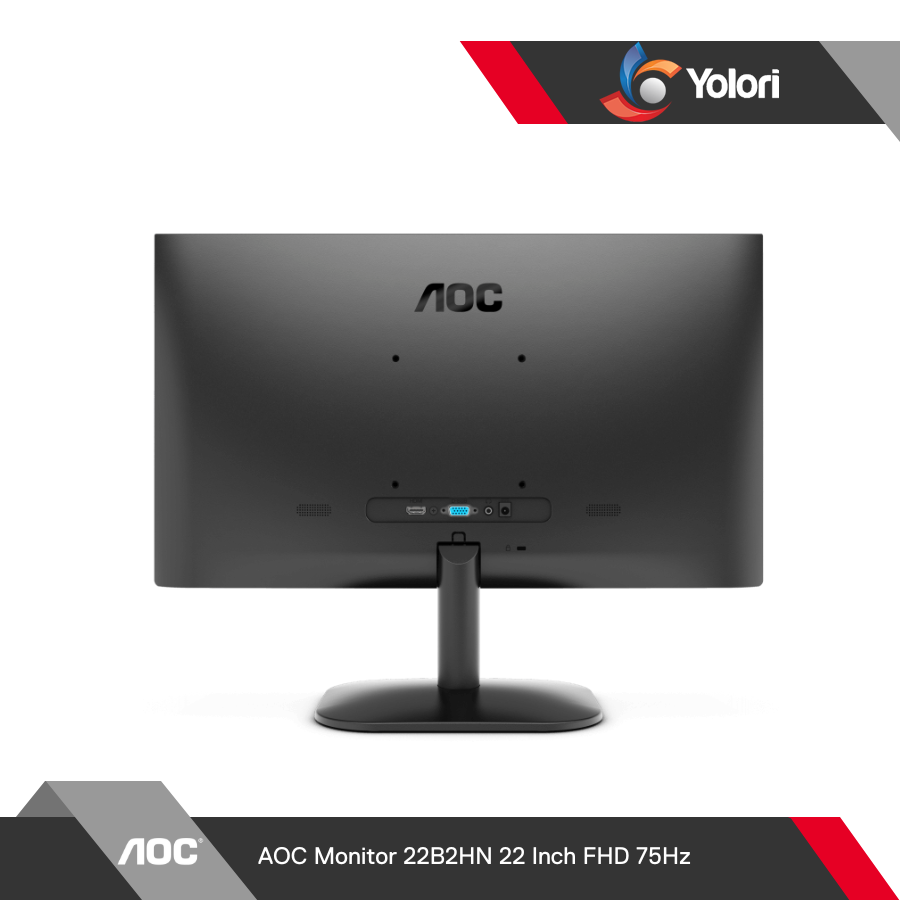 AOC Monitor 22B2HN 22 Inch FHD 75Hz sRGB 101% HDMI VGA VESA