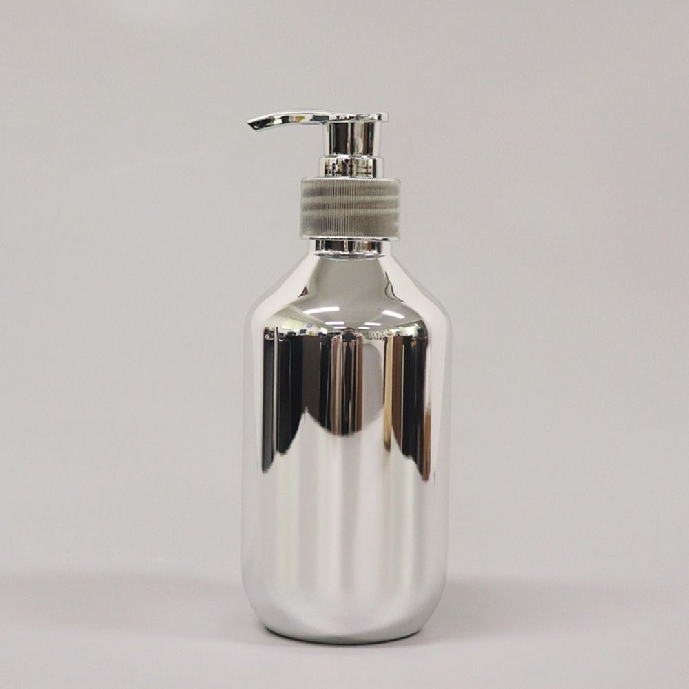 TOB21VI 300/500ml Round Liquid Soap bathroom Kitchen Body Wash Dispensers Gold Chrome Plastic Hand Soap Dispensers Bathroom Shampoo Bottle