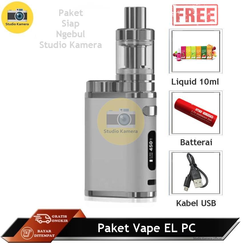 Studio Kamera - Vape Murah Siap Ngebul EL PC Vape / Rokok Elektirk Vape Murah 75 W 5V Stater Kit + Free Kabel USB Charge + Free Liquid Rasa Random - Free Baterai Studio Kamera - Vape Murah Siap Ngebul EL PC Vape / Rokok Elektirk Vape Murah 75 W 5V Stater Kit + Free Kabel USB Charge + Free Liquid Rasa Random - Free Baterai