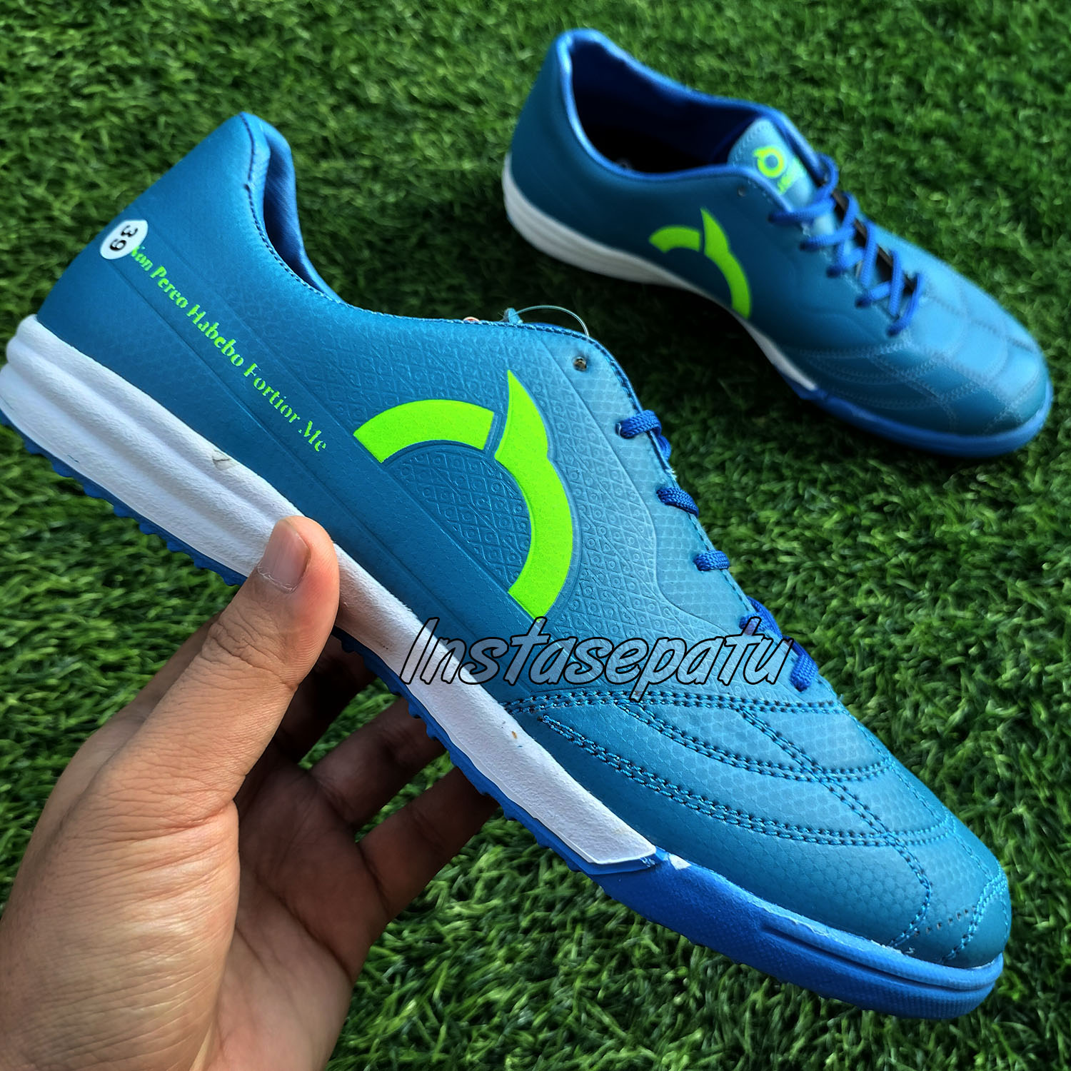 Sepatu Futsal Meister Blue Green Lazada Indonesia