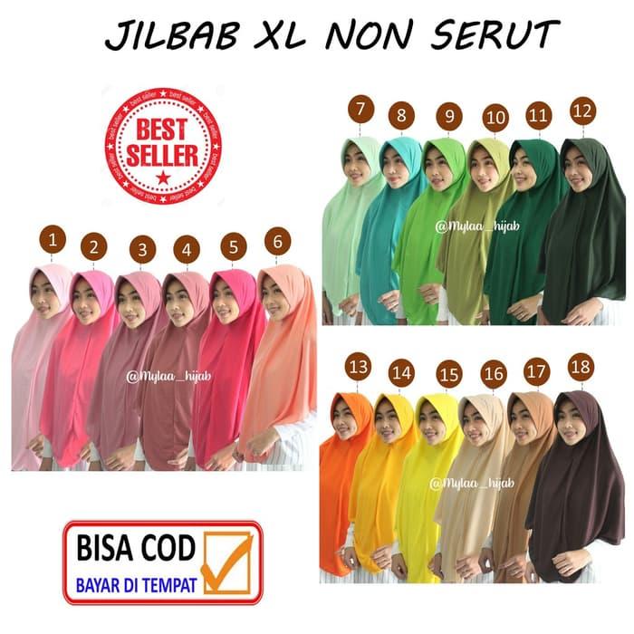 PROMO JILBAB INSTAN XL TANPA SERUT bahan kaos PE PET ANTEM ANTI TEMBEM Anak TERBARU