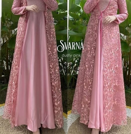 Gamis Brukat Terbaru 2020 Pesta Pernikahan Modern Jumbo Mutiara Elegan Mewah Murah Premium Gamis Brokat Wanita Fashion Muslim Baju Gamis Brukat Maxi Brukat Berukat Baju Kondangan