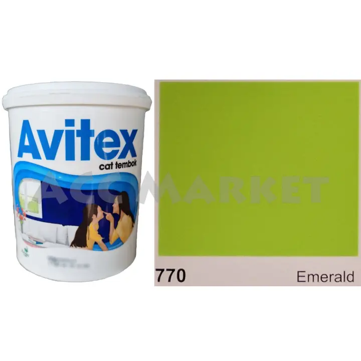 Cat Tembok Dinding Avitex 1kg Warna Hijau Green 770 Lazada Indonesia