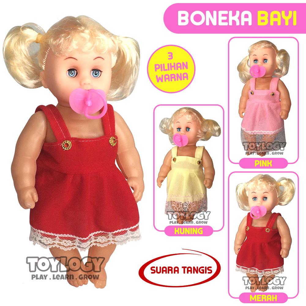 Mainan Anak Perempuan Boneka Bayi Belle Baby Girl Doll Suara Tangis
