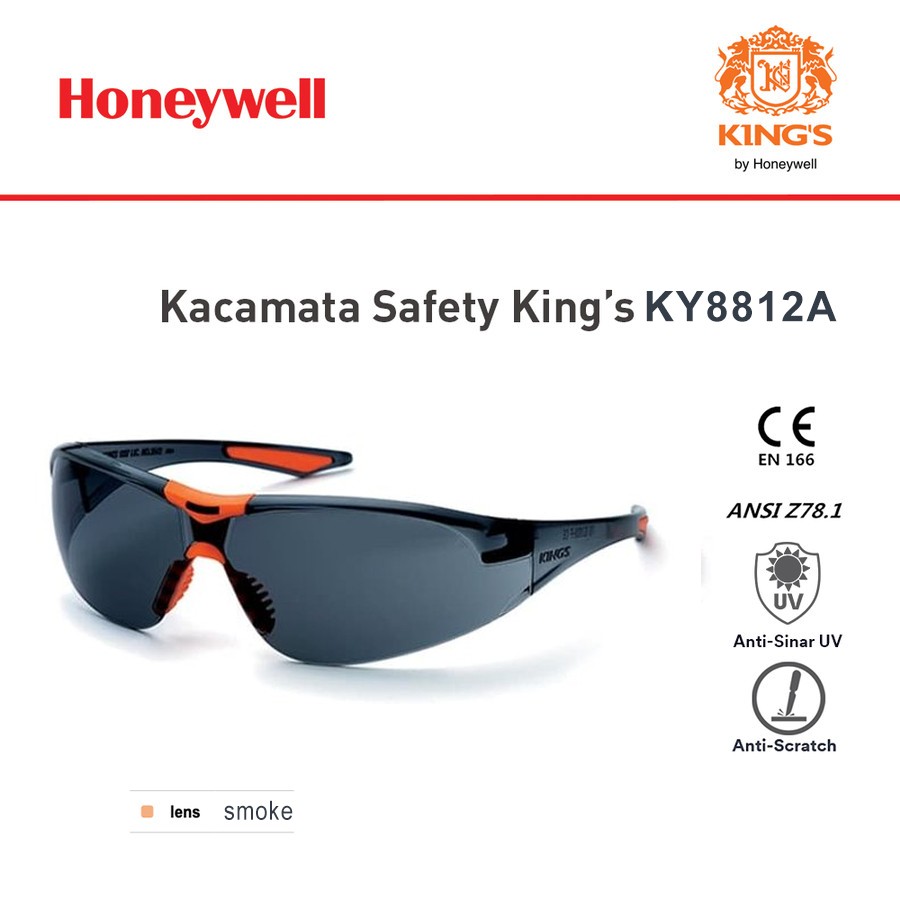 Kacamata Safety King's 8812A Original Kings Anti Sinar UV & Scratch