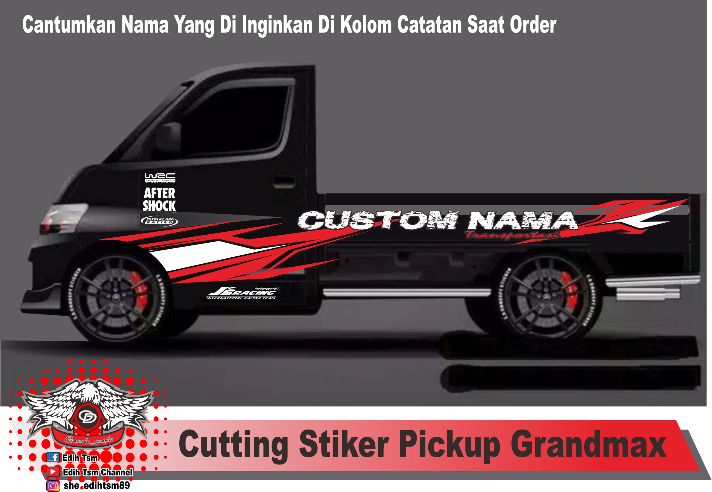 Cutting Stiker Pick Up Grand Max Lazada Indonesia