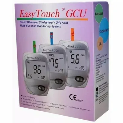 Alat Cek Gula Darah Easy Touch GCU - Tes Kolesterol / Asam Urat / Gula Darah