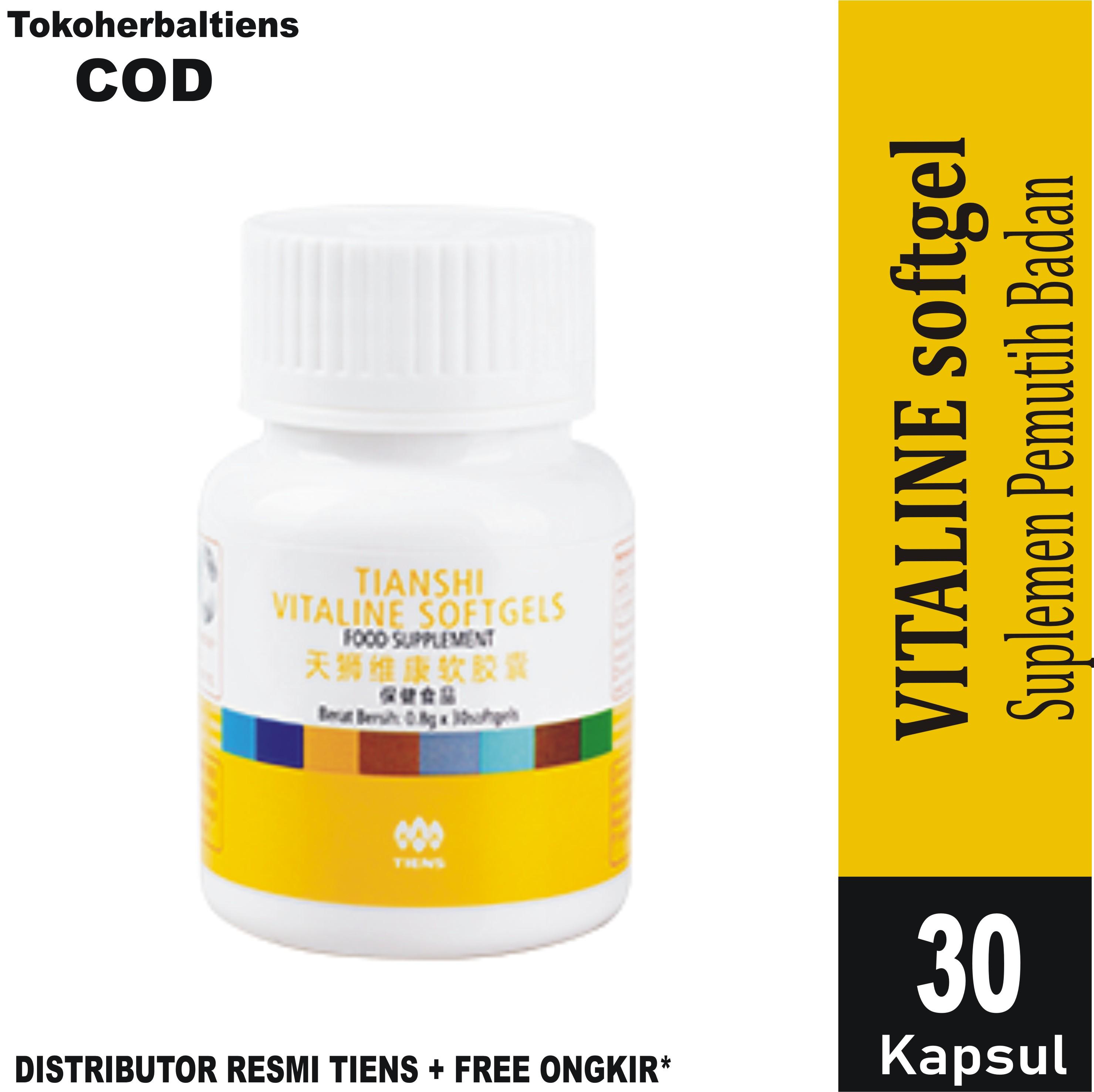 Tiens Toko Herbal Suplemen Pemutih Tubuh & Wajah Vitaline / Vitamin E/ Isi 1 Botol / 30 Capsul / Promo Banting Harga / Free Membercard Tokoherbaltiens